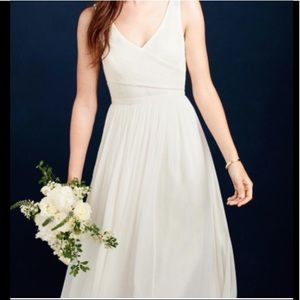J Crew Heidi Ivory Chiffon Wedding Dress, New with Tags! Sz 16